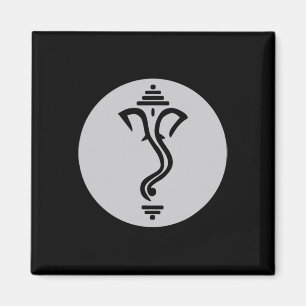 Symbol Ganesha Meditation spirituell Indien Yoga Magnet