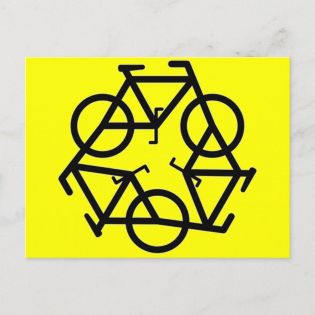 Symbol gerecycelt postkarte (Vorderseite)