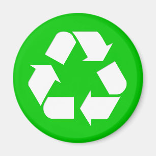 Symbol gerecycelt - Reduzieren, wiederverwenden, G Magnet