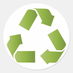SYMBOL gerecycelt Runder Aufkleber