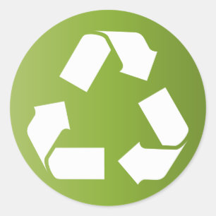 SYMBOL gerecycelt Runder Aufkleber