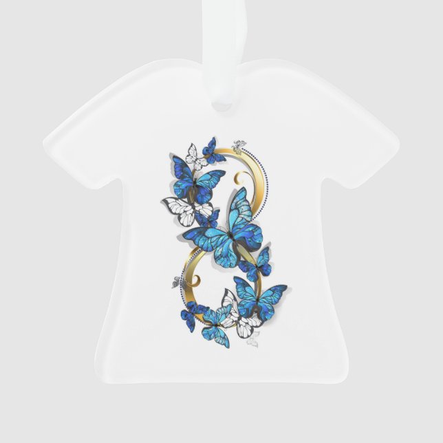 Symbol Infinity of Blue Morpho Butterflies (devant)