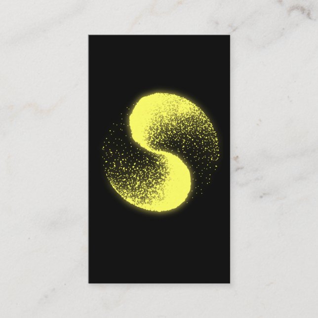 Symbol Kung Fu der Tai-Chi-Kampfkunst-3D Yin Yang Visitenkarte (Vorderseite)