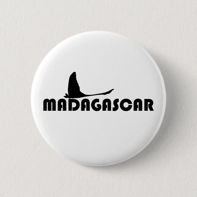 Symbol Madagaskars - Komet Moth, Reise Button (Vorderseite)