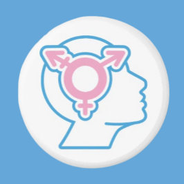 Symbol Magnet für den Trans Pride