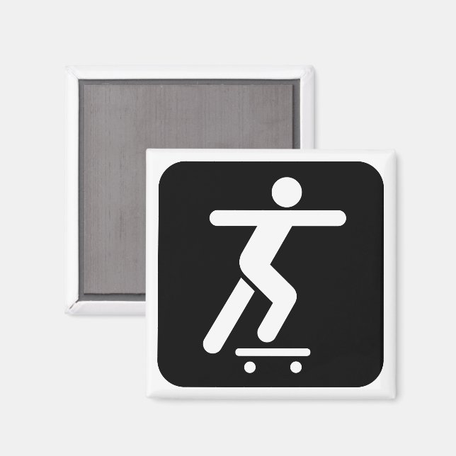 Symbol-Magnet für Skateboards Magnet (Vorderseite/Rückseite)