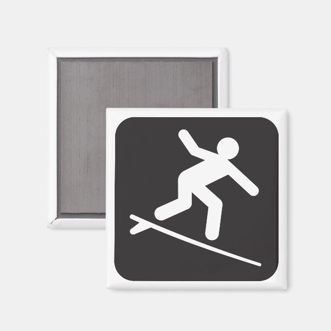 Symbol-Magnet Magnet (Vorderseite/Rückseite)