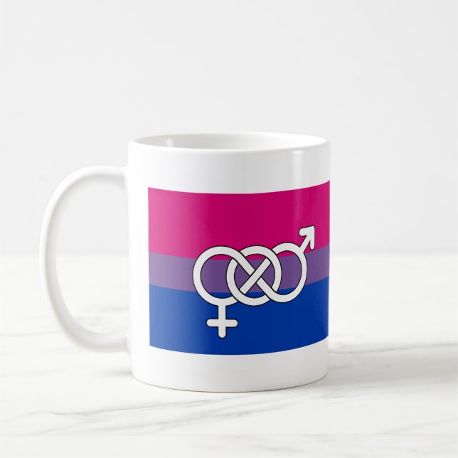Symbol-Markierung für Bisexual Kaffeetasse (Links)
