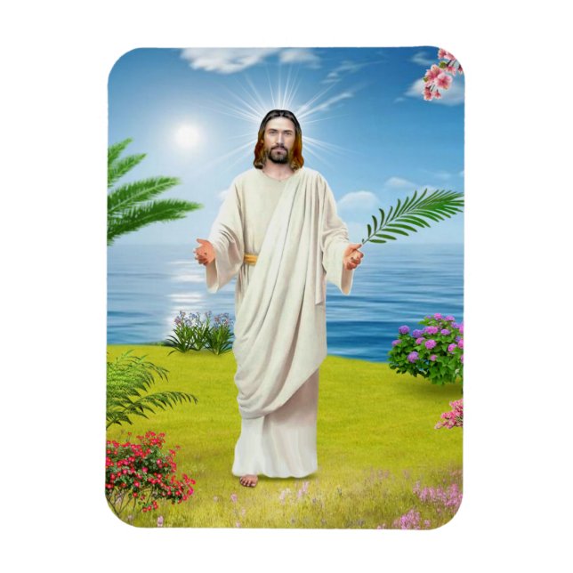 Symbol mit dem Bild des Jesus Christus Magnet (Vertikal)
