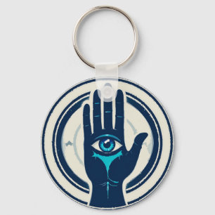 Symbol mit mittlerem Auge Schlüsselanhänger