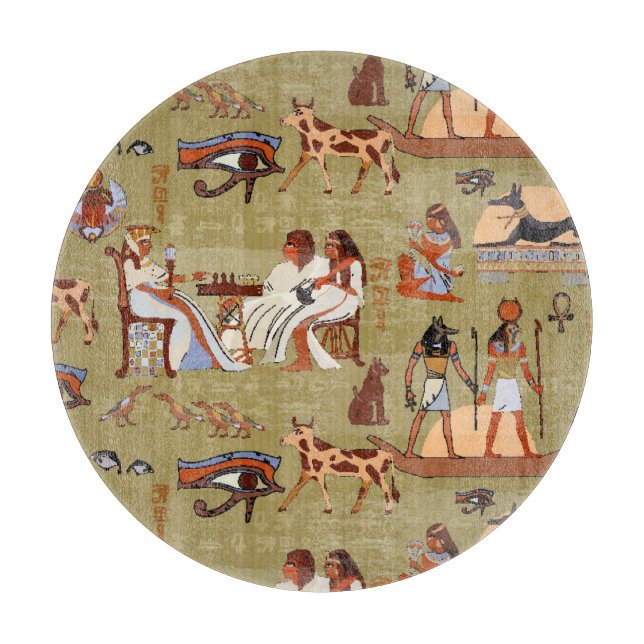 Symbol-Muster Ägyptens | Schneidebrett (Vorderseite)