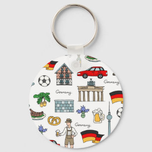 Symbol-Muster Deutschlands Schlüsselanhänger
