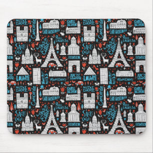 Symbol-Muster Frankreichs Mousepad