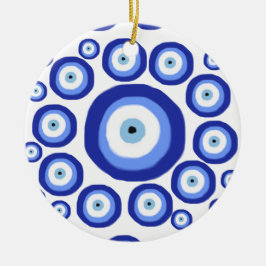 Symbol-Muster für griechisches Auge Viel Glück Keramik Ornament