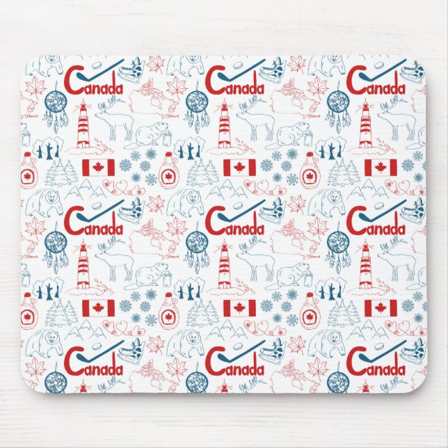 Symbol-Muster Kanadas | Mousepad (Vorne)