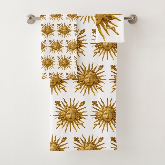 Symbol of Louis XIV the Sun King Badhandtuch Set (Insitu)