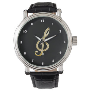 Symbol Piano Gclef Armbanduhr