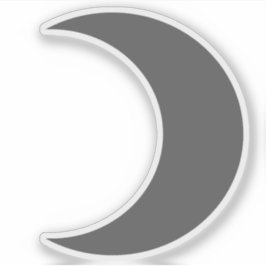 Symbol Planet Moon (grau) Aufkleber