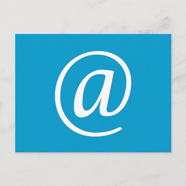 @ Symbol Postcard - Blau Postkarte (Vorderseite)