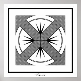 Symbol-Poster der Erde Poster
