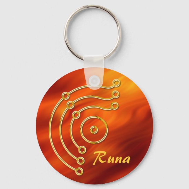 Symbol RUNA / GOLD, Runa Schlüsselanhänger (Vorderseite)