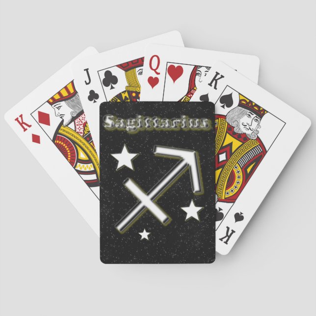 Symbol Sagittarius Spielkarten (Rückseite)