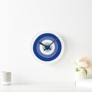 Symbol-Schutz des Bösen Runde Wanduhr