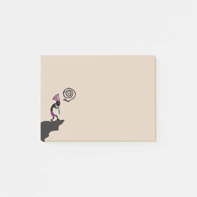 Symbol Spiral Snake Kokopelli Postit Notes Post-it Klebezettel (Vorderseite)