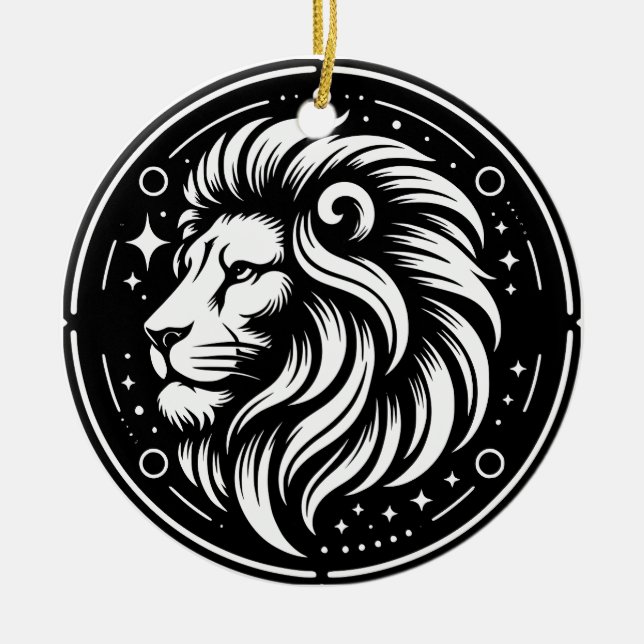 Symbol und Merkmale des Horoskops Keramik Ornament (Vorne)