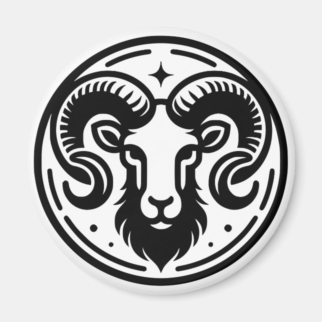 Symbol und Merkmale des Horoskops Magnet (Vorne)