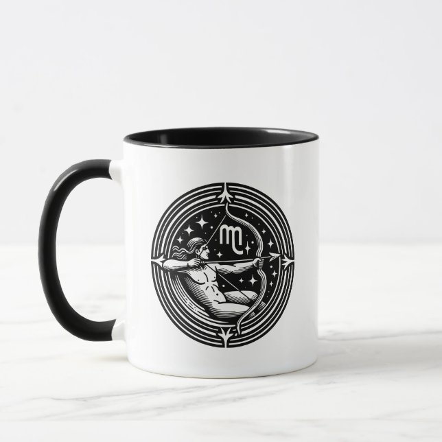 Symbol und Merkmale des Horoskops - Sagittarius Tasse (Links)