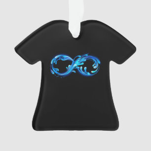 Symbol Unendlichkeit von kaltem klaren Wasser Ornament
