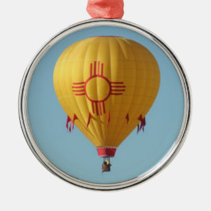 Symbol-Verzierung Zias Sun Silbernes Ornament