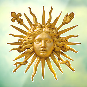 Symbol von Louis XIV der Sonnenkönig Fensteraufkleber