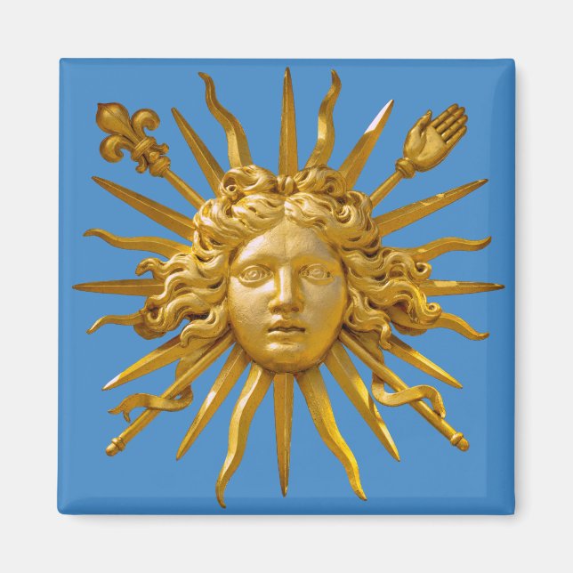 Symbol von Louis XIV der Sonnenkönig Magnet (Vorne)