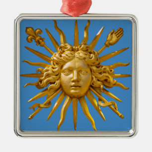 Symbol von Louis XIV der Sonnenkönig Ornament Aus Metall