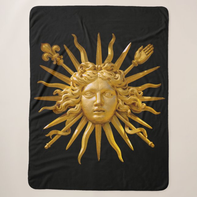Symbol von Louis XIV der Sonnenkönig Sherpadecke (Vorderseite)