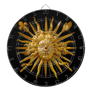 Symbol von Ludwig XIV. dem Sonnenkönig Dartscheibe