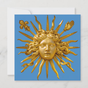 Symbol von Ludwig XIV. dem Sonnenkönig Einladung