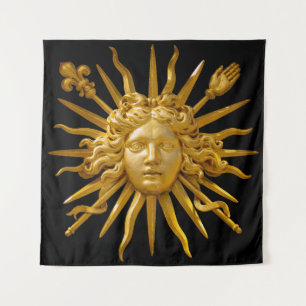 Symbol von Ludwig XIV. dem Sonnenkönig Wandteppich