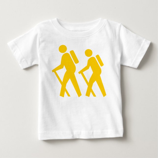 Symbol Wanderung Baby T-shirt (Vorderseite)