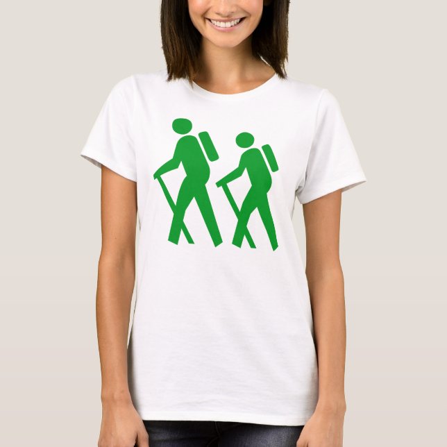 Symbol Wanderung T-Shirt (Vorderseite)