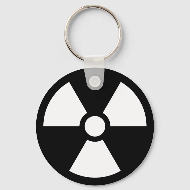 Symbol-Warnzeichen für die Signatur der Strahlstru Schlüsselanhänger (Vorderseite)