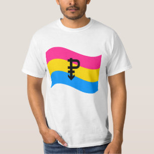 Symbol-Wavy-Flag Pansexual T-Shirt