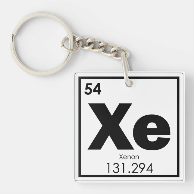 Symbolchemie-Formel-GE des chemischen Elements des Schlüsselanhänger (Vorderseite)
