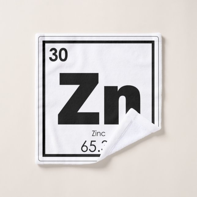Symbolchemieformel des chemischen Elements des Waschlappen (Waschlappen)