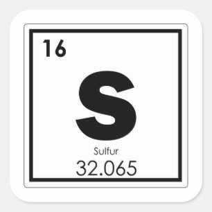 Symbolchemieformel g des chemischen Elements des Quadratischer Aufkleber