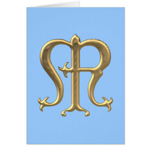Symbole "3-D" d'or de la Vierge Marie