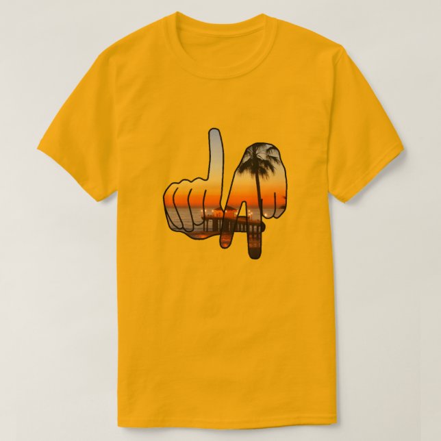 SYMBOLE À LA MAIN DE Los Angeles T-Shirt (Design devant)