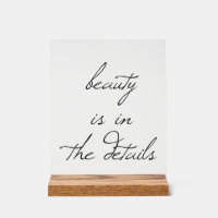 Symbole acrylique de beauté